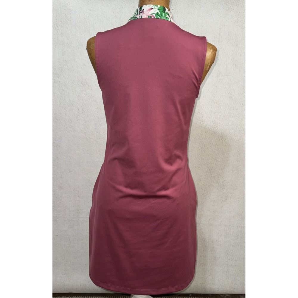 Tommy Bahama Golf Dress Sleeveless Pink Floral Trim Womens SMALL - Picture 5 of 11